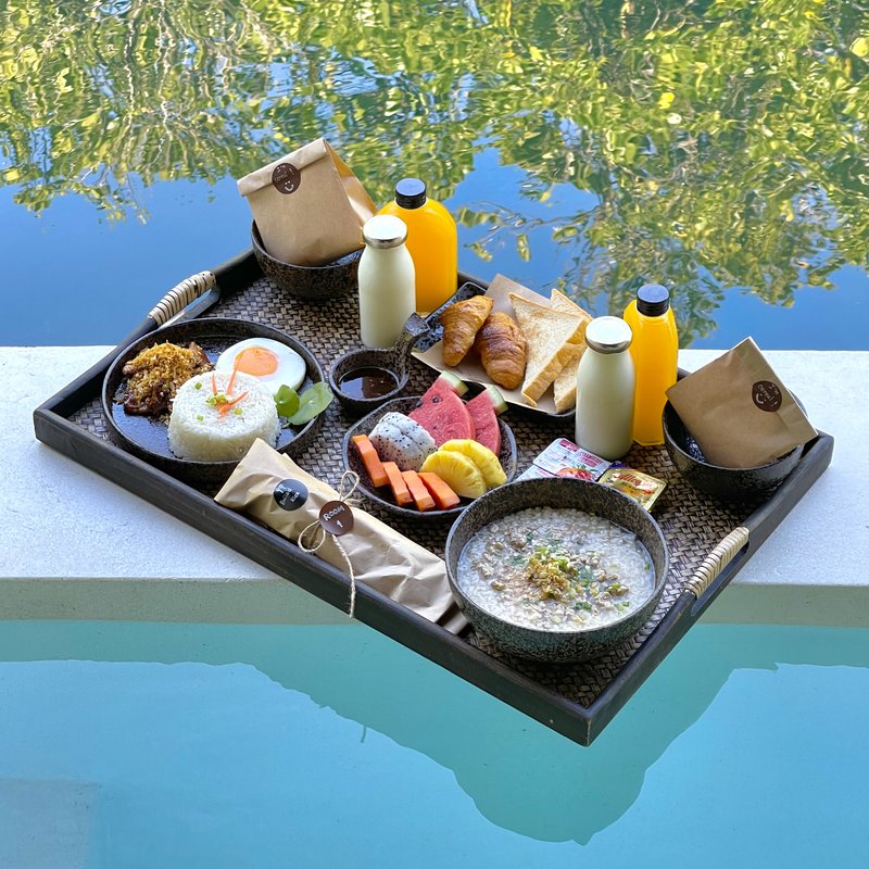 In-room breakfast at Salty & Sunny Koh Kood